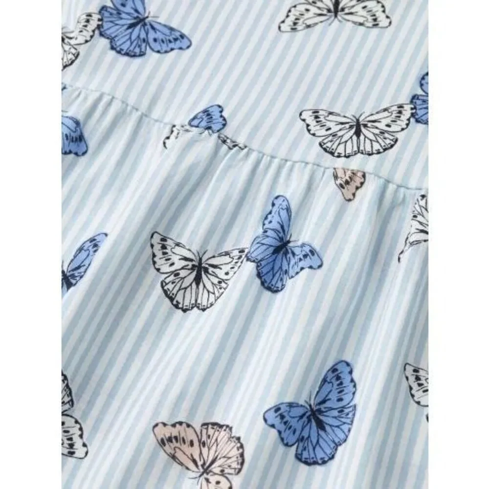 3/$30 H&M Kids Toddler Girls 4/5 Butterfly Print Tank Knit Dress As Is
